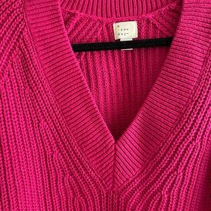 Oversized V Neck Sweater